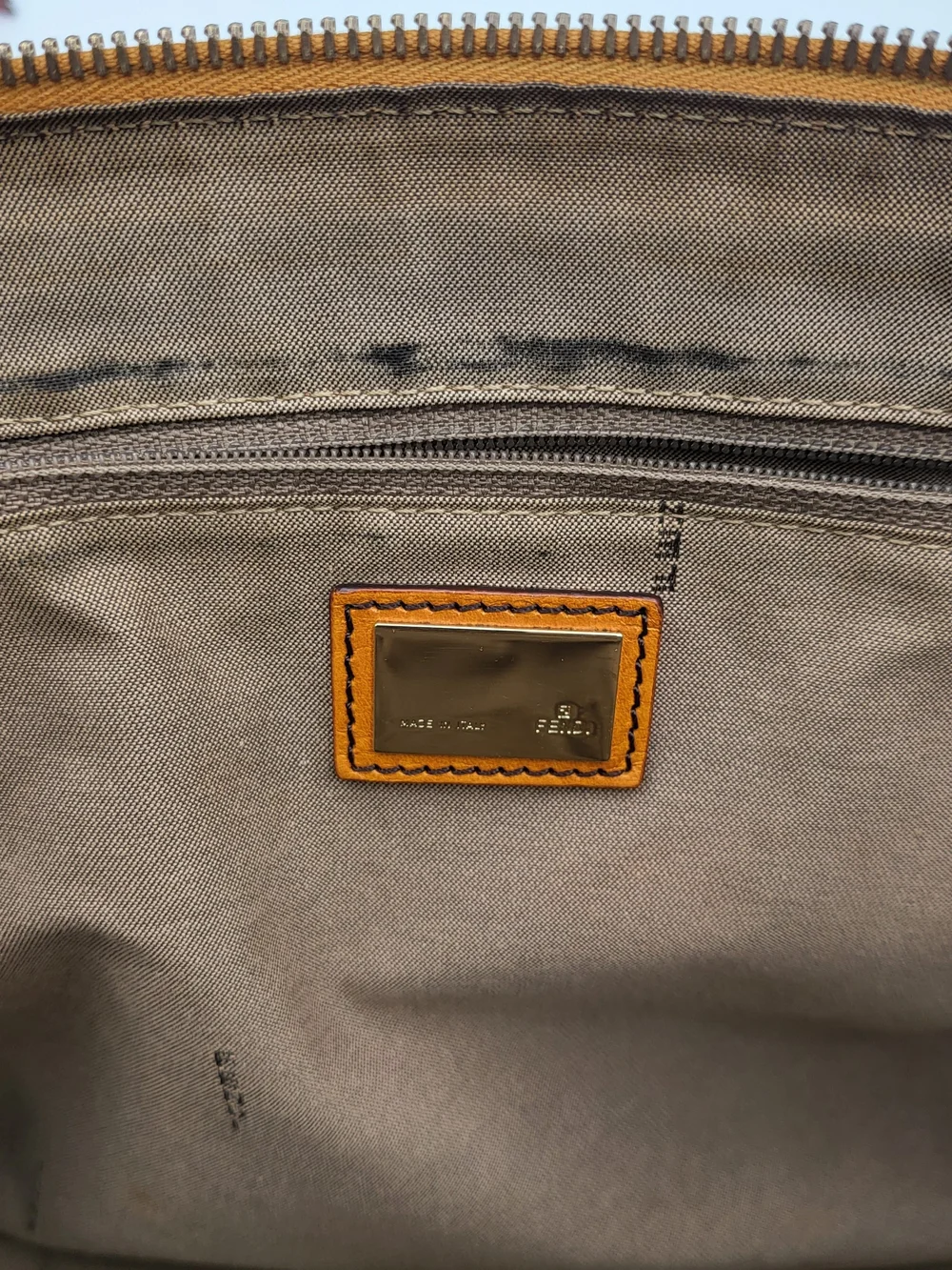 Fendi Zucchino Canvas Practical Tote Bag Vintage Authentic..